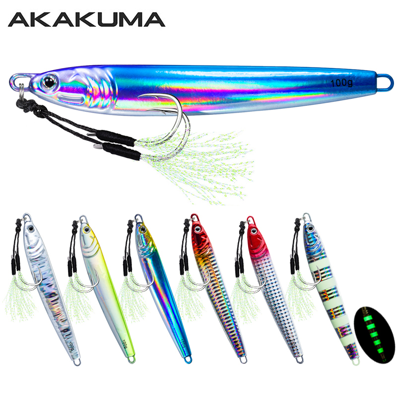Fishing Equipment Kit - 7Pcs 40g 60g 80g 100g Luminous