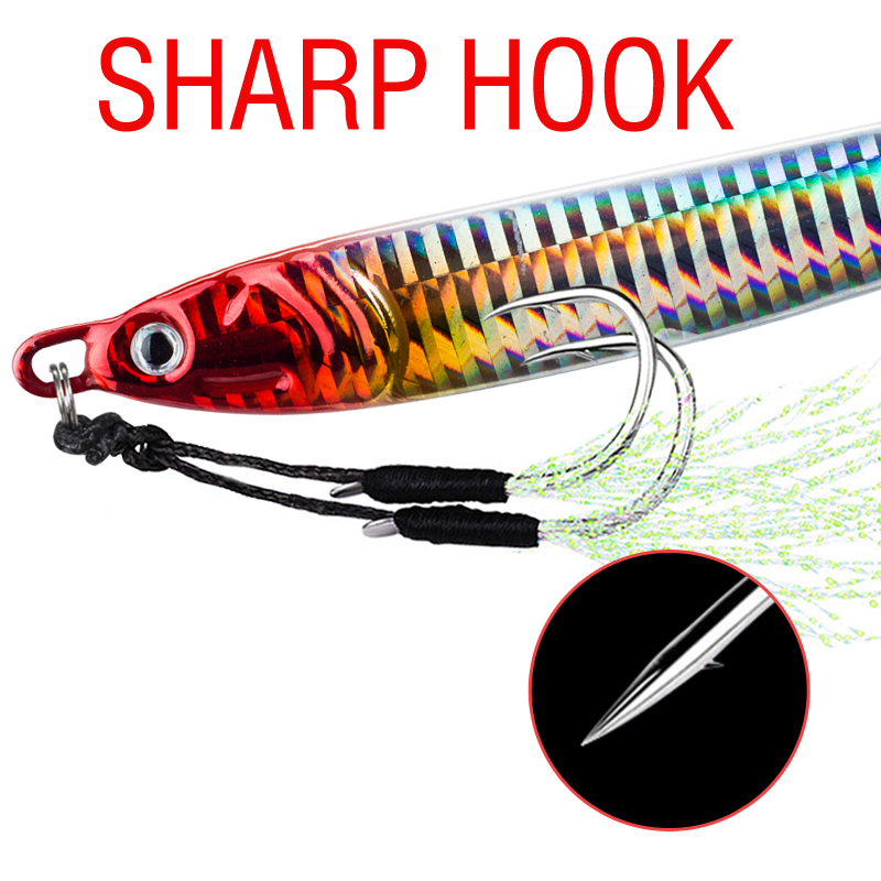 7Pcs 40g 60g 80g 100g Luminous - Fishing Equipment Kit review and price
