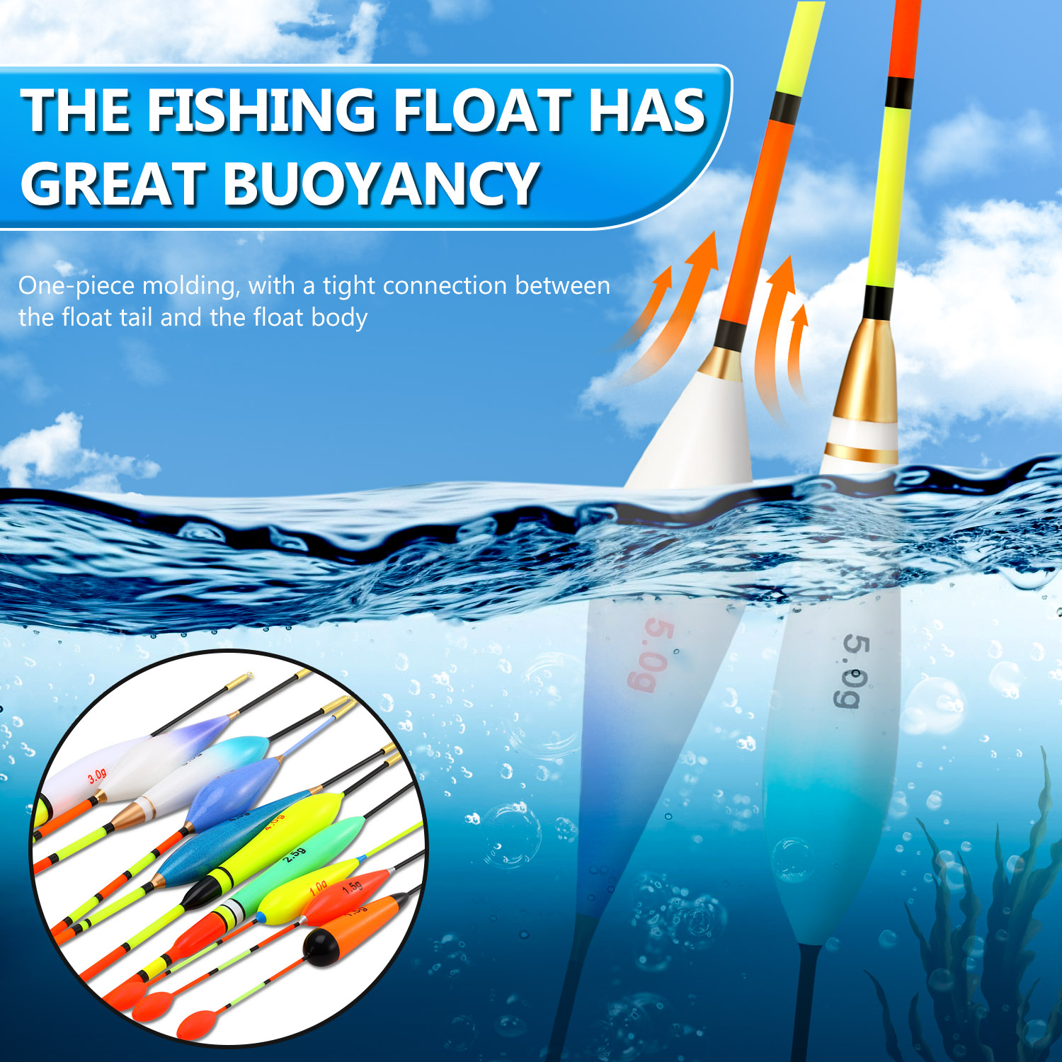 EVA Fishing Float Set 10pc 1.5 - Fishing Equipment Kit review and price
